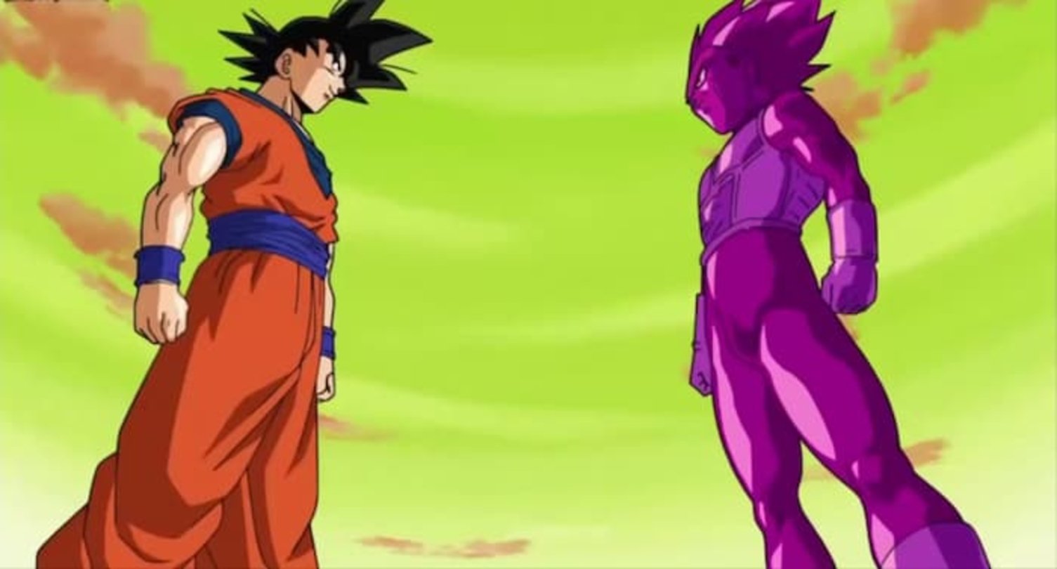 Goku contra Vegeta Falso