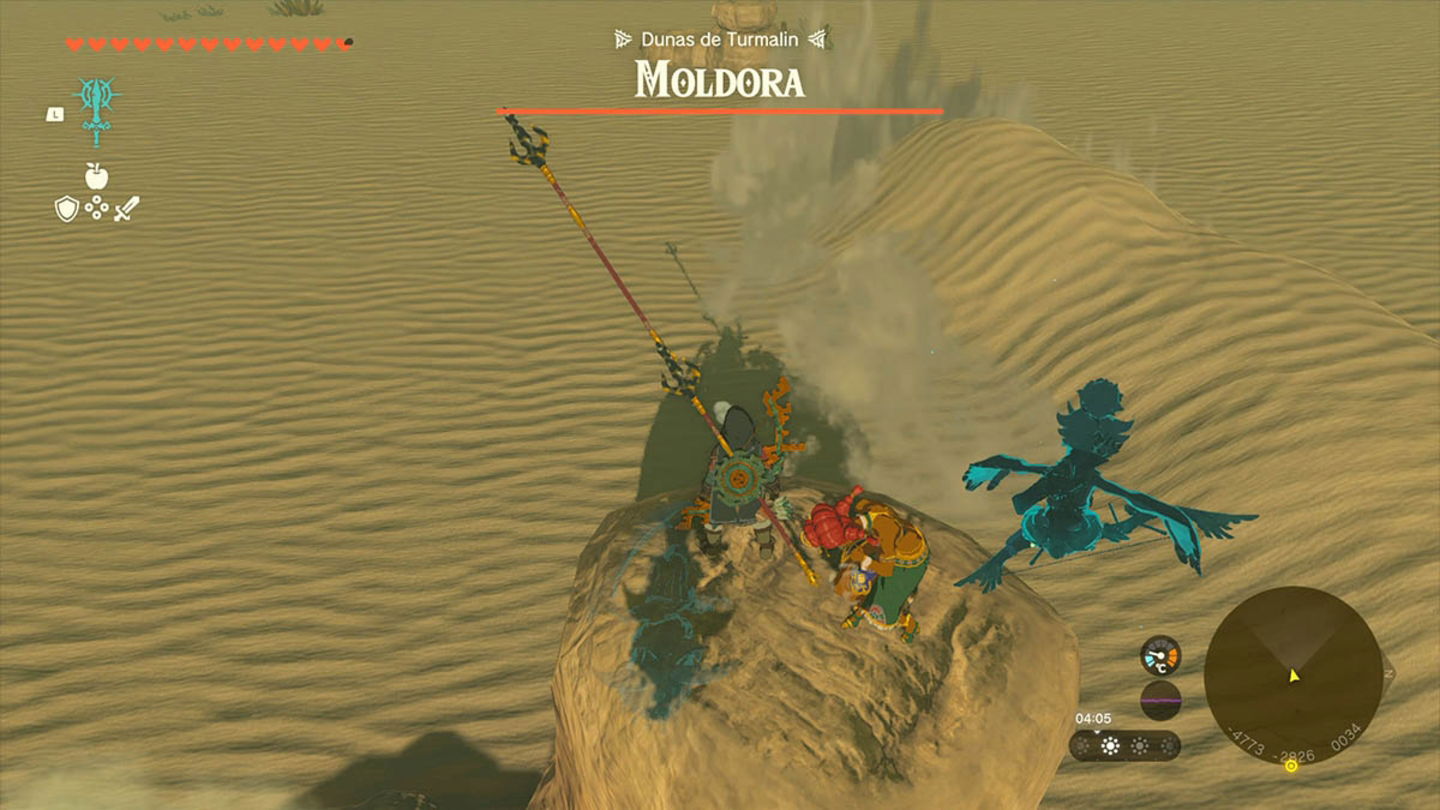 Jefe Moldora en Zelda Tears of the Kingdom