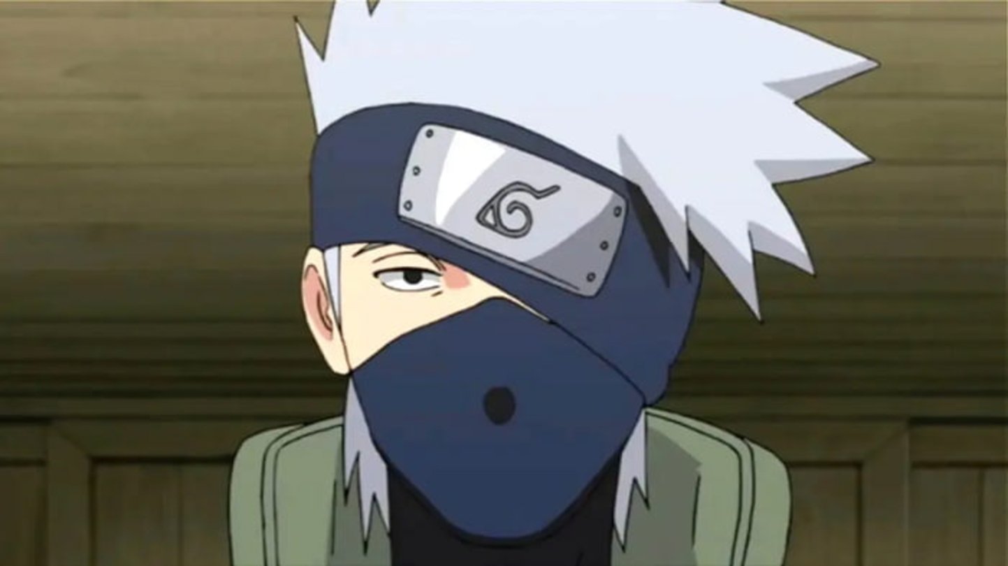 Kakashi es el líder y maestro del equipo siete en Naruto