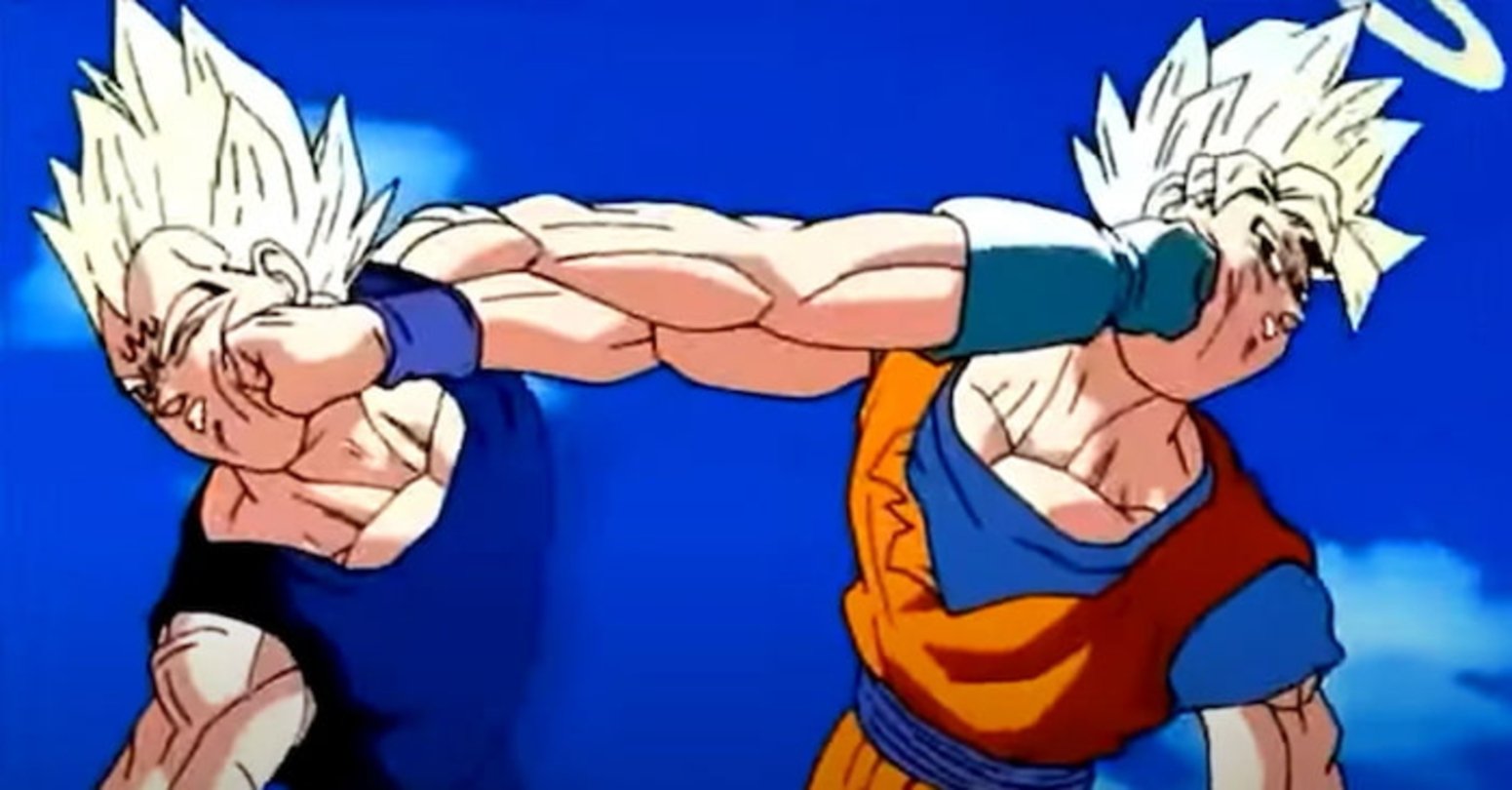 La batalla entre Majin Vegeta y Goku ha sido una de las más memorables de Dragon Ball