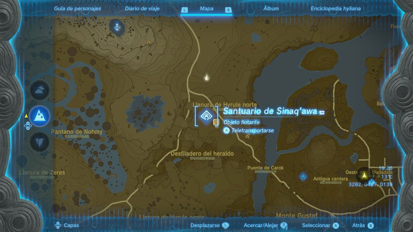 mapa de Sinaq'awa Zelda Tears of the Kingdom