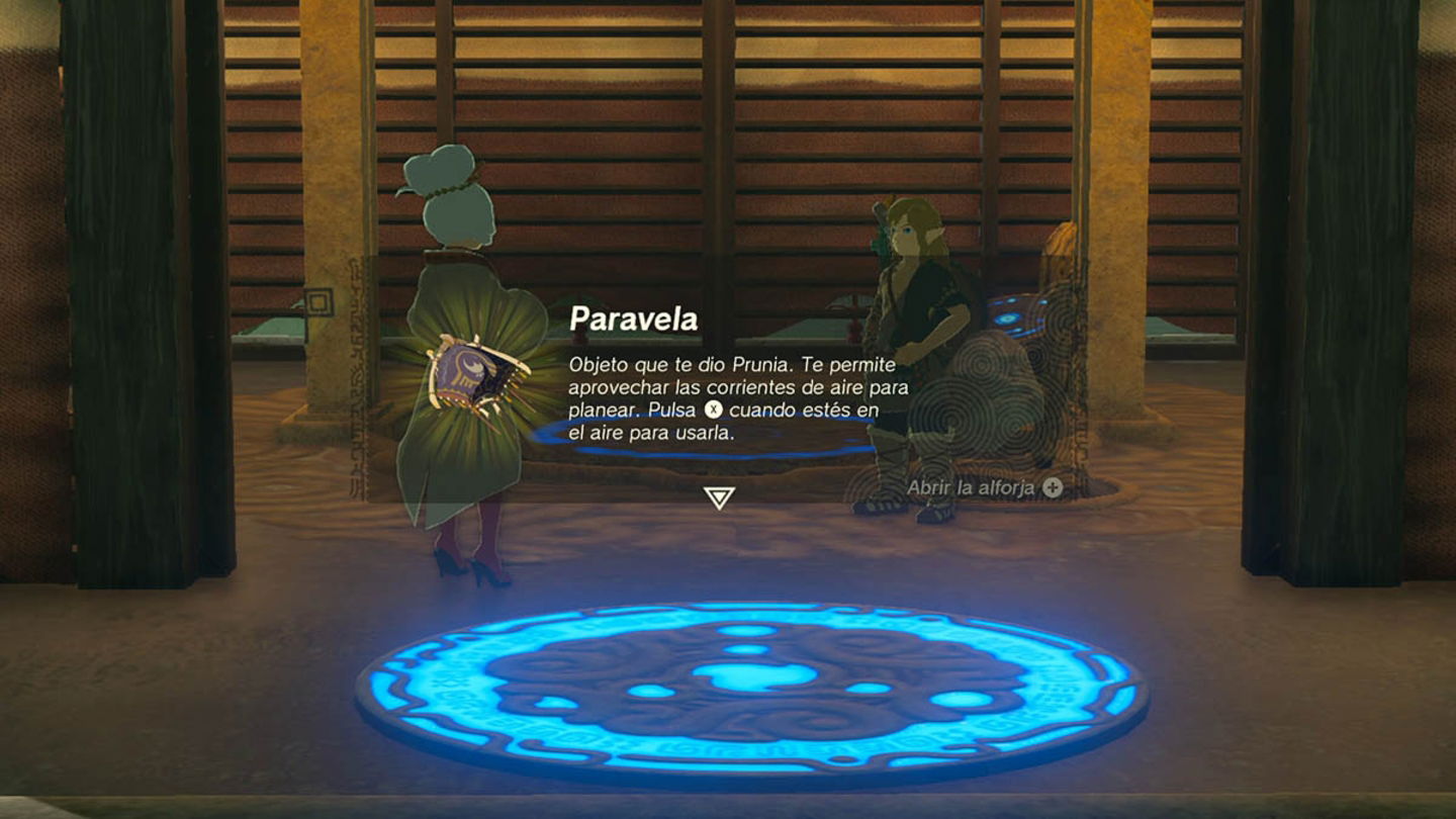 Paravela en Zelda TOTK