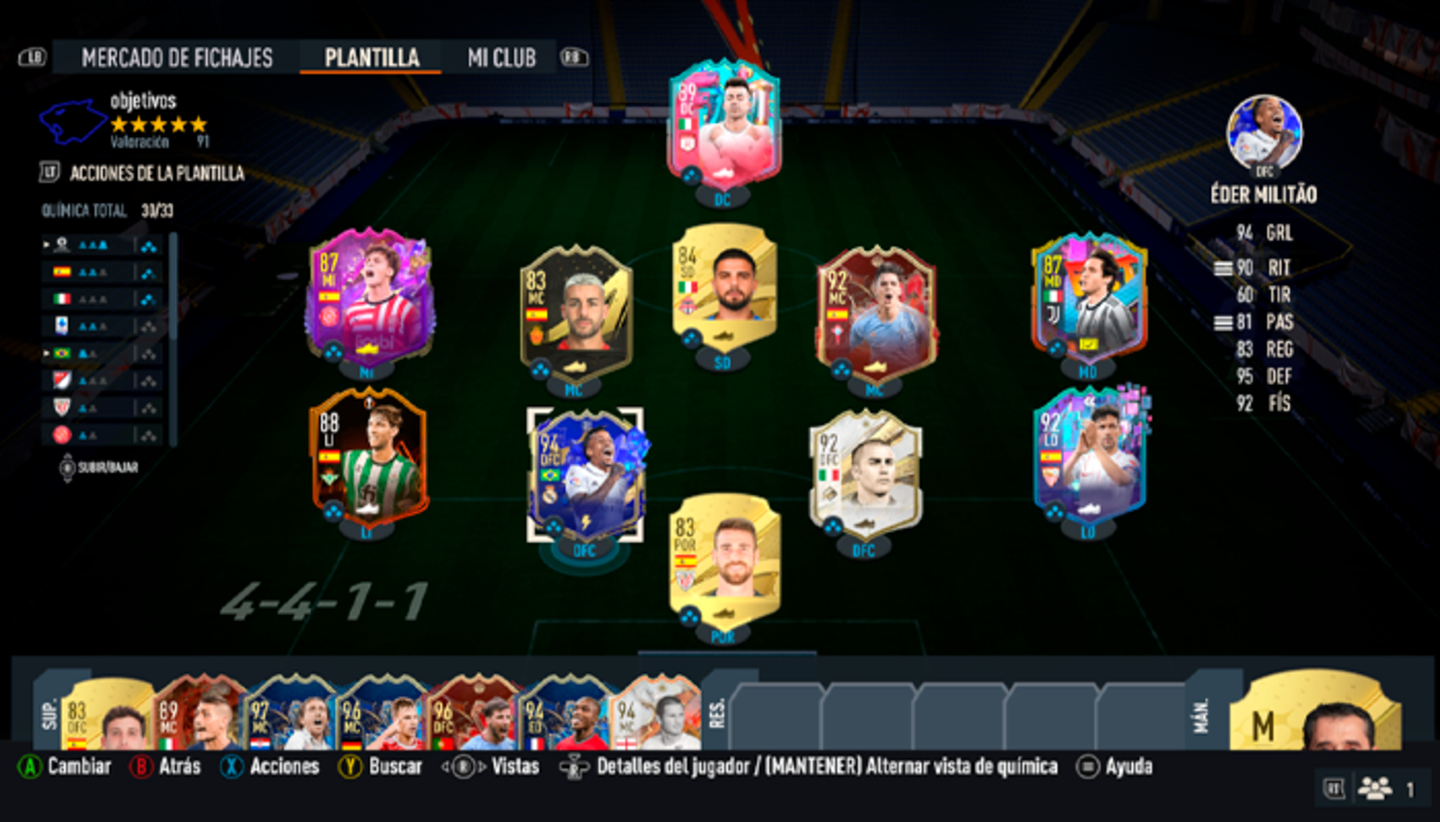 Guía para conseguir los TOTS de LaLiga y de la MLS de objetivos a la vez