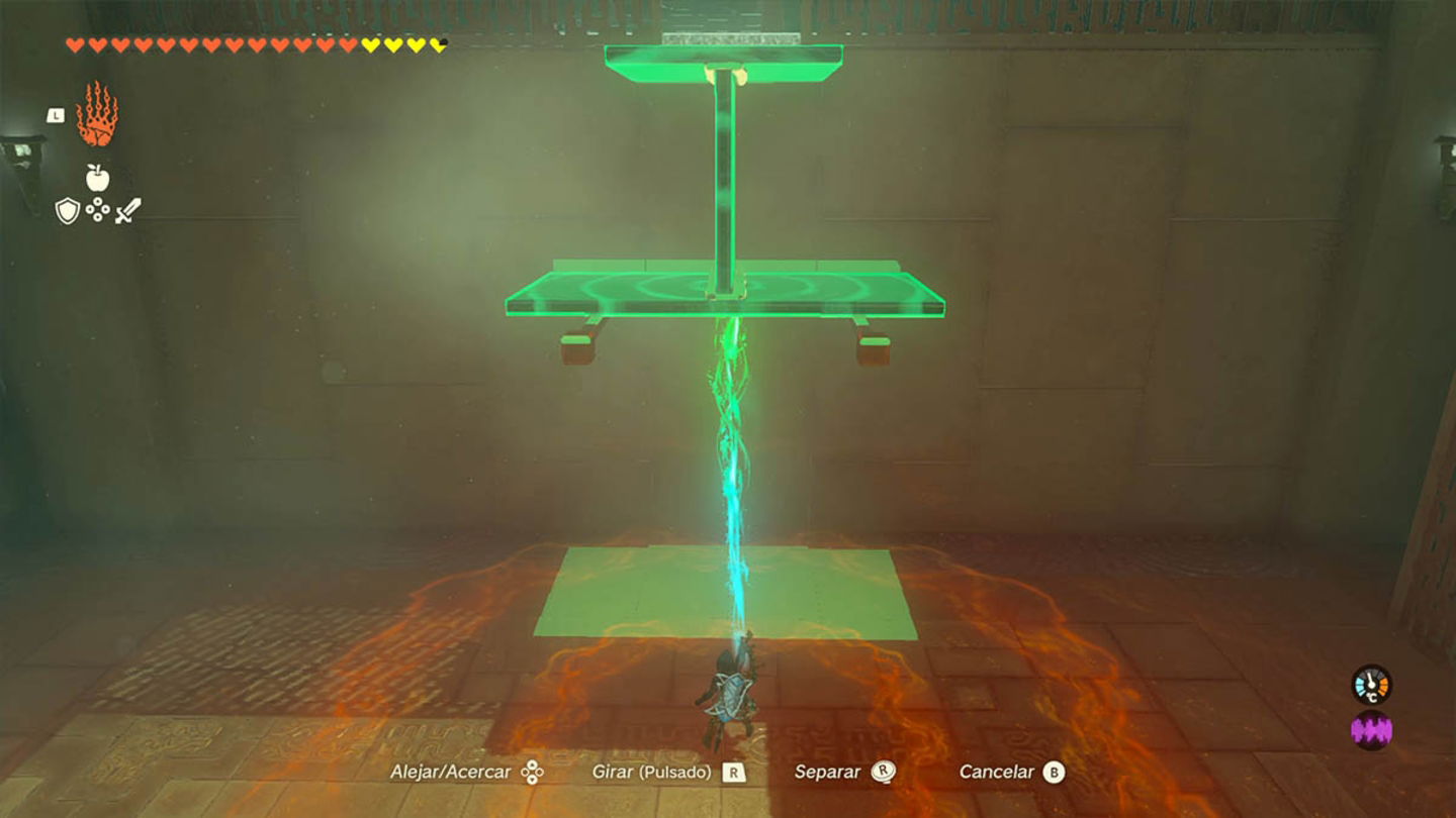 Plataformas de infiltración en Zelda Tears of the Kingdom