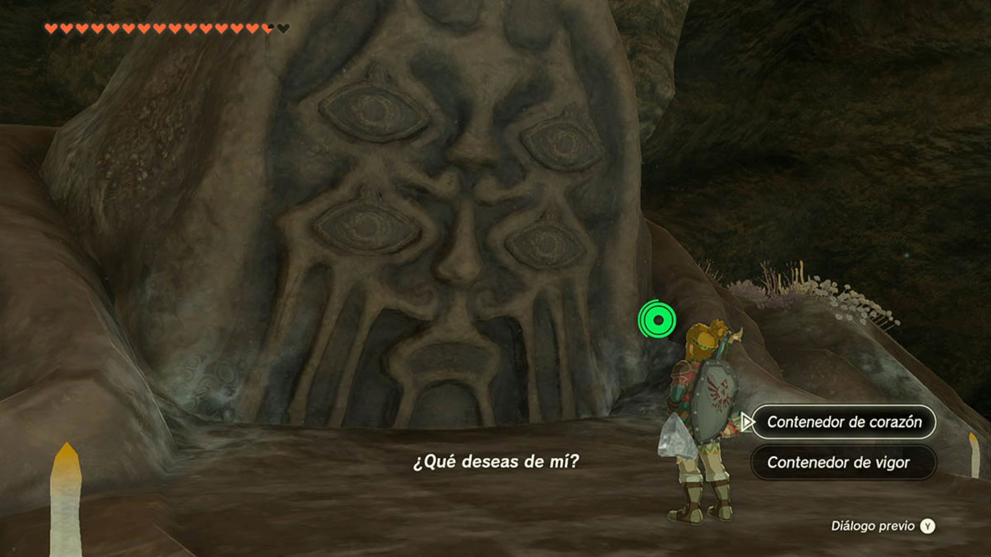 Recompensas de la estatua de brujo en Zelda Tears of the Kingdom