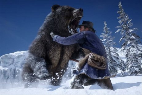 Un jugador de Red Dead Redemption 2 encuentra a un oso grizzly y un lobo enfrentándose