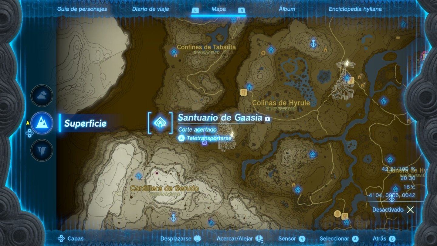 Santuario de Gaasia en Zelda TOTK