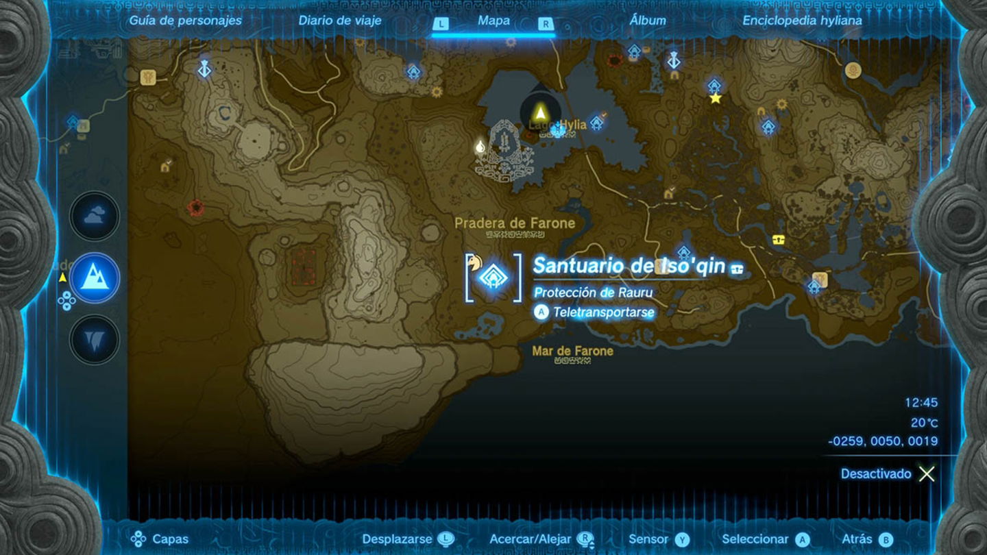 Santuario de iso'qin en Zelda Tears of the Kingdom