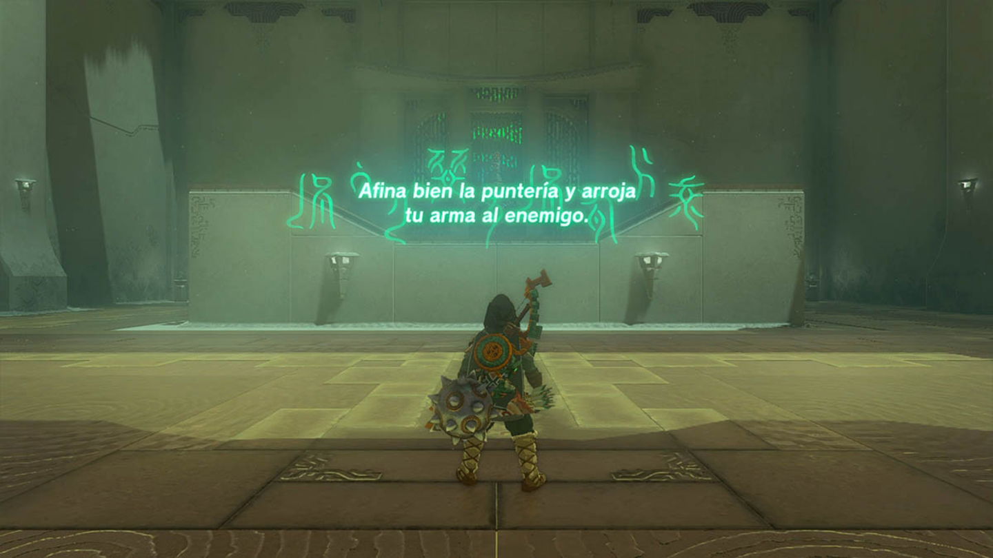 Santuario de lección teniíten en zelda totk