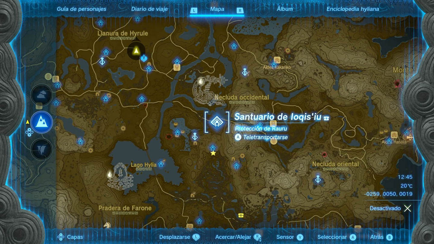 Santuario de loqis'iu en Zelda Tears of the Kingdom