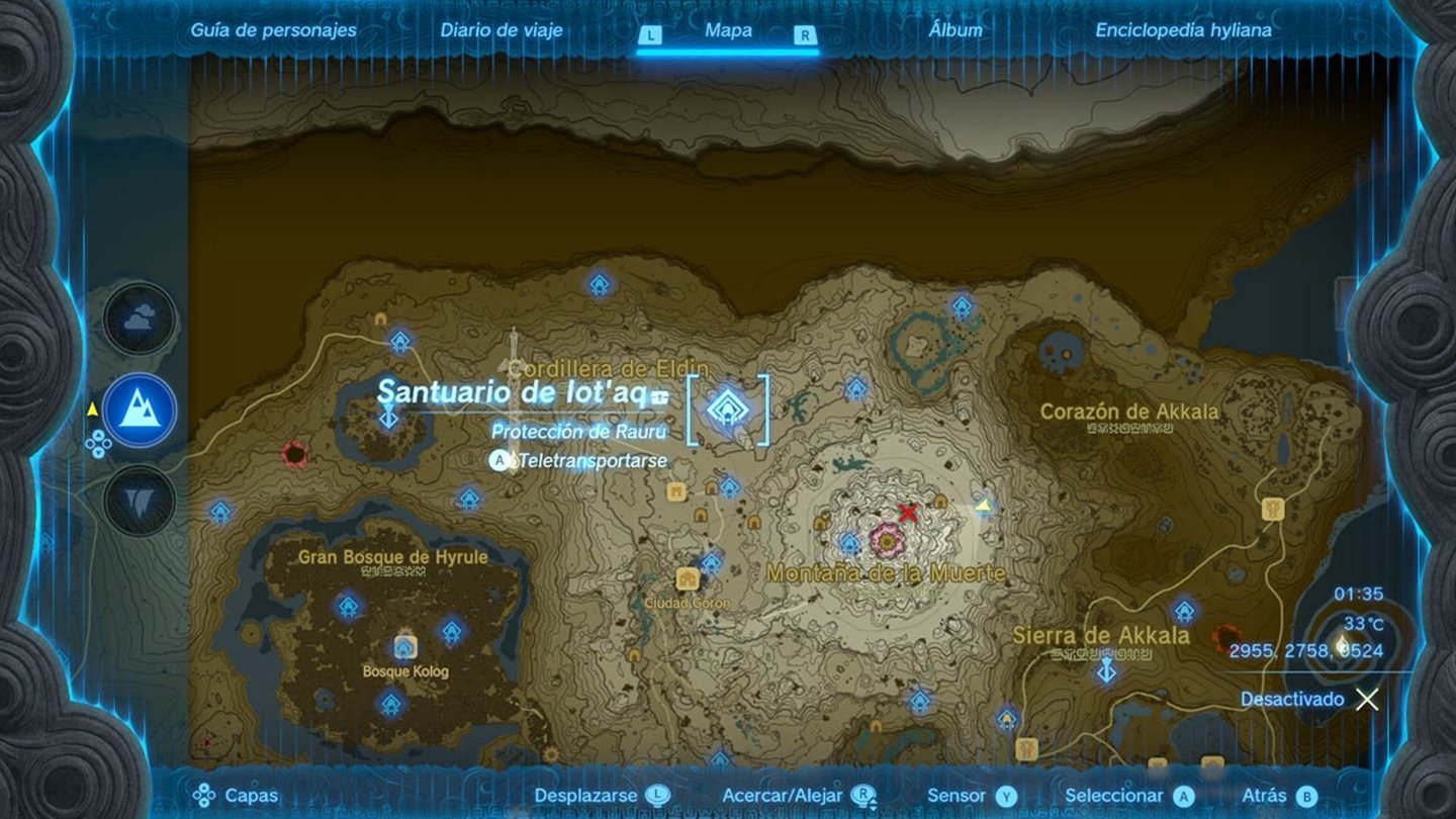 Santuario de lot'aq en Zelda Tears of the Kingdom