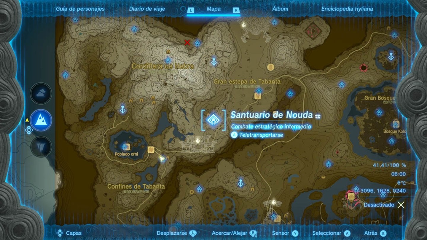 Santuario de Nouda en Zelda Tears of the Kingdom
