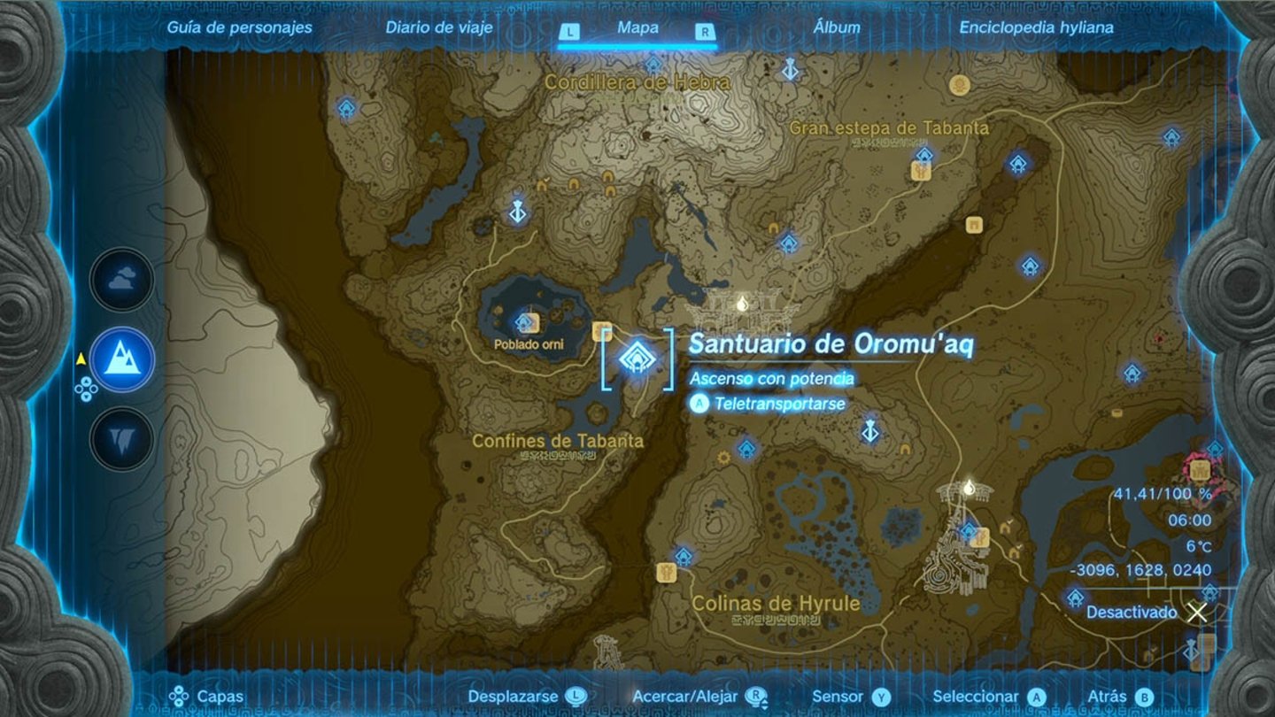 Santuario de Oromu'aq en Zelda Tears of the Kingdom
