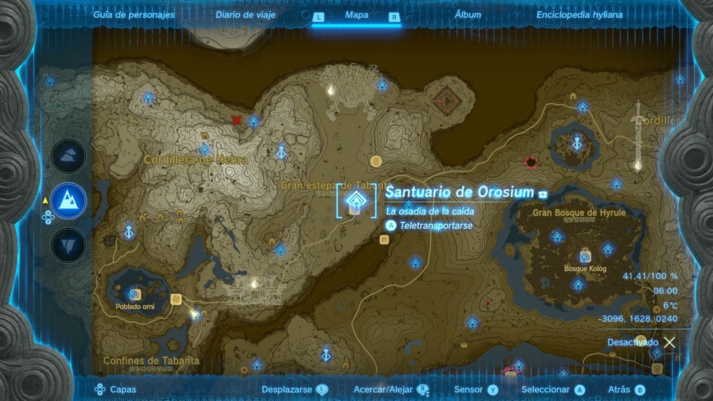 Santuario de Orosium en Zelda Tears of the Kingdom
