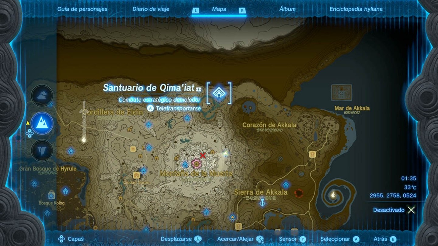 Santuario de Qima'at en Zelda Tears of the Kingdom