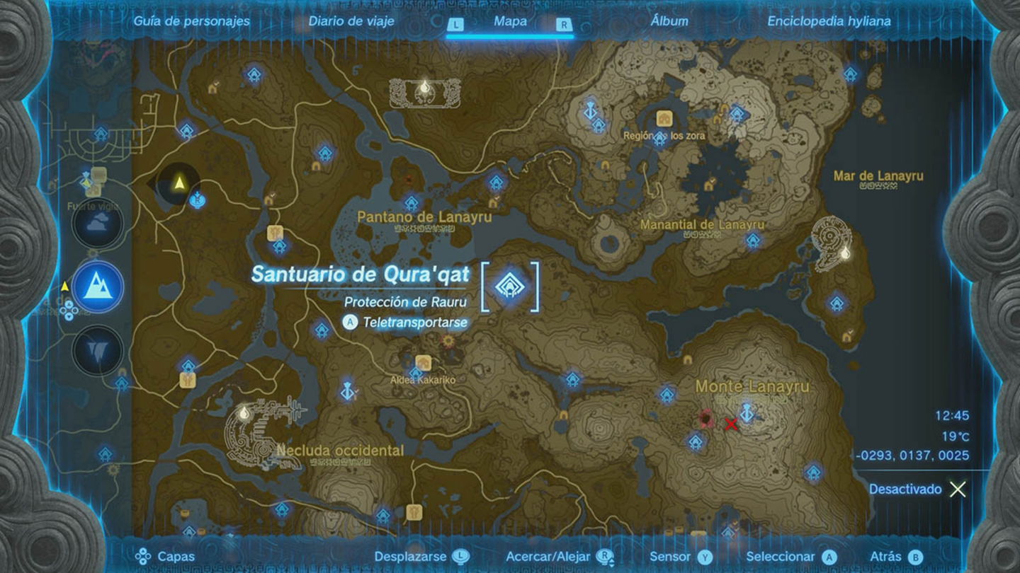 Santuario de Qura'qat en Zelda Tears of the Kingdom