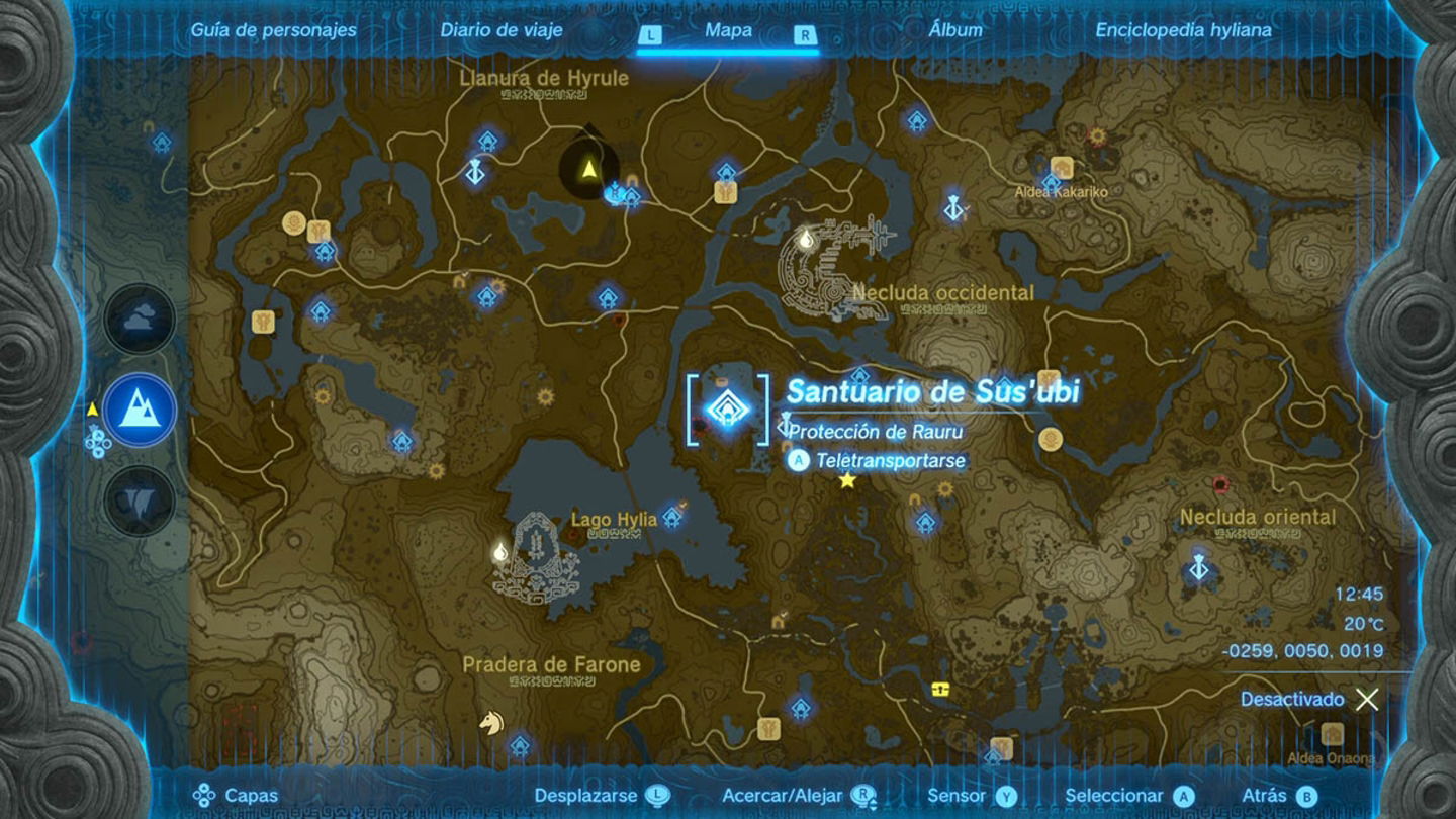 Santuario de Sus'ubi en Zelda Tears of the Kingdom