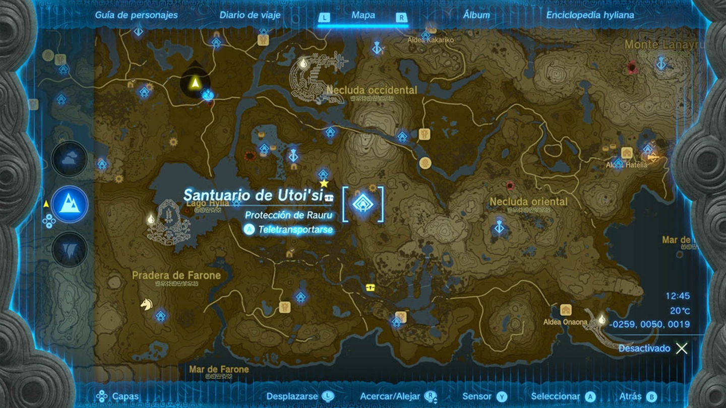 Santuario de Utoi'si en Zelda Tears of the Kingdom