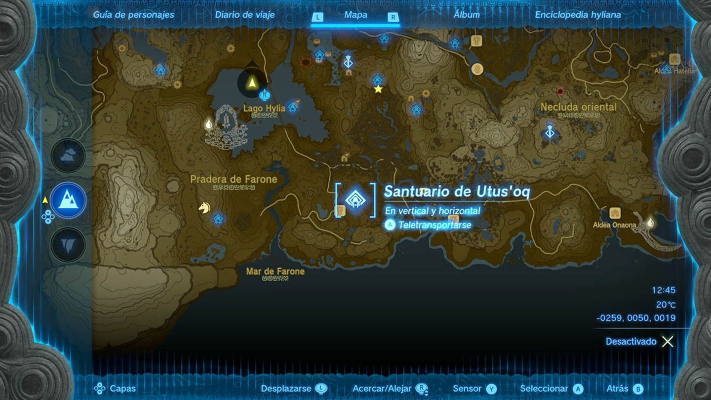 Santuario de Utus'oq en Zelda Tears of the Kingdom