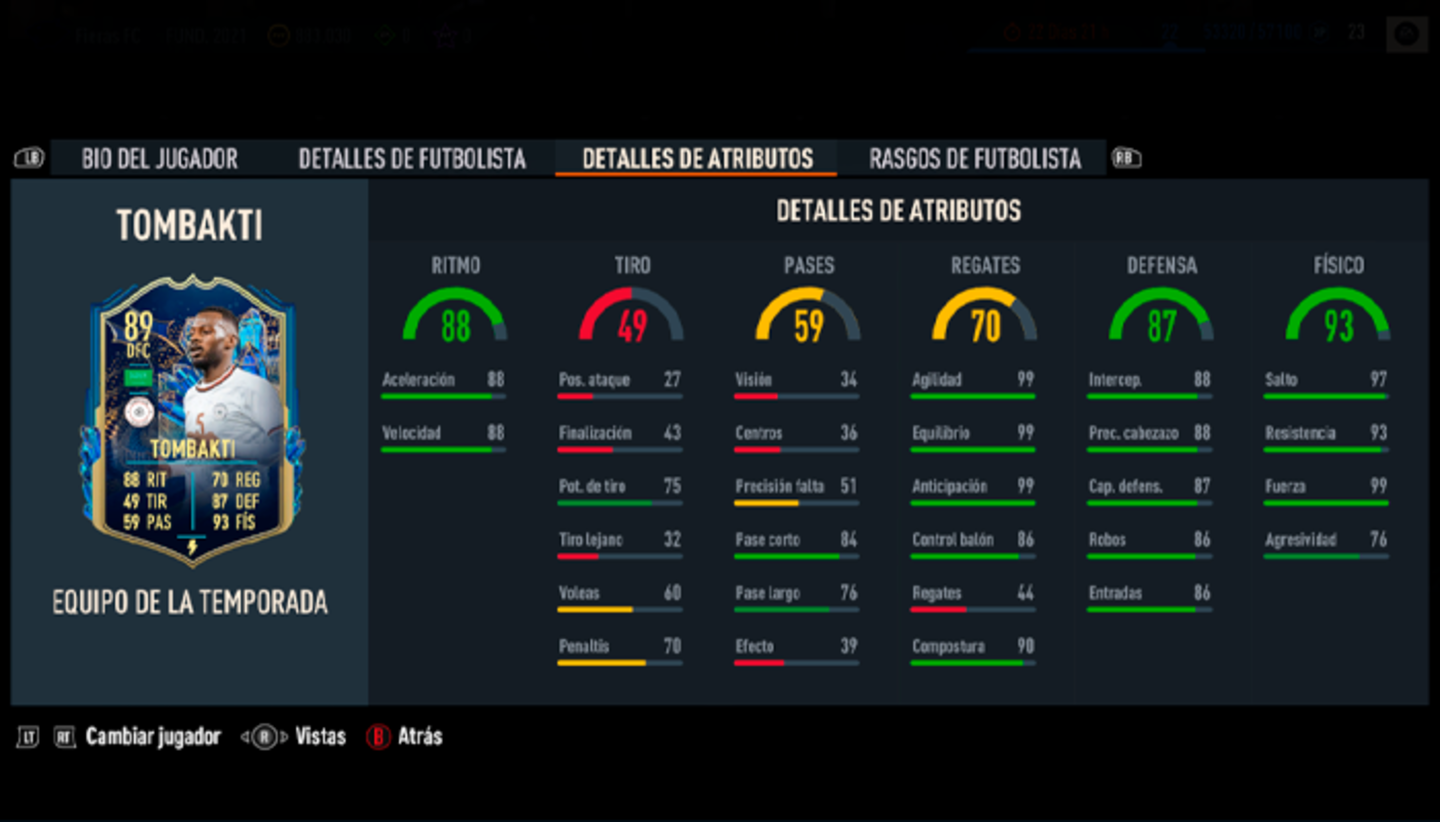 No te creerás quién es el central con mejor regate de FIFA 23 Ultimate Team