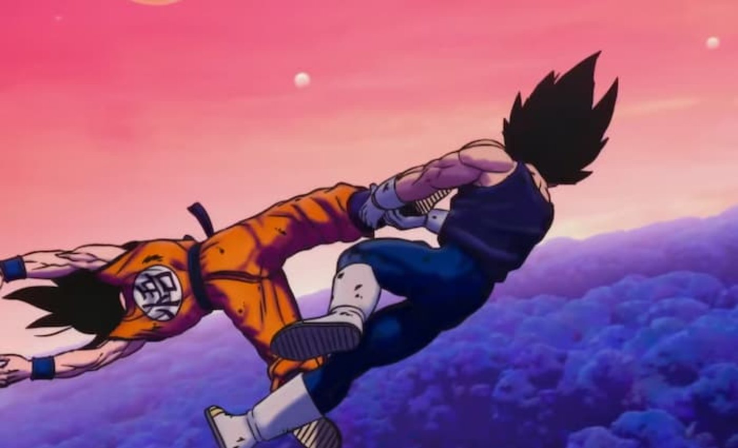 Vegeta logra derrotar a Goku en el planeta de Bills