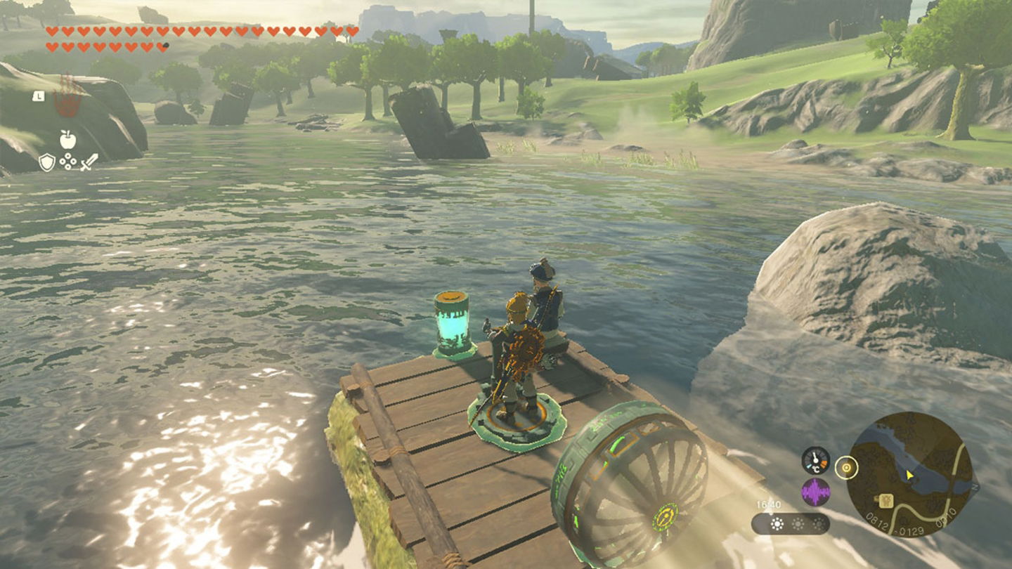 Barco construido en Zelda Tears of the Kingdom