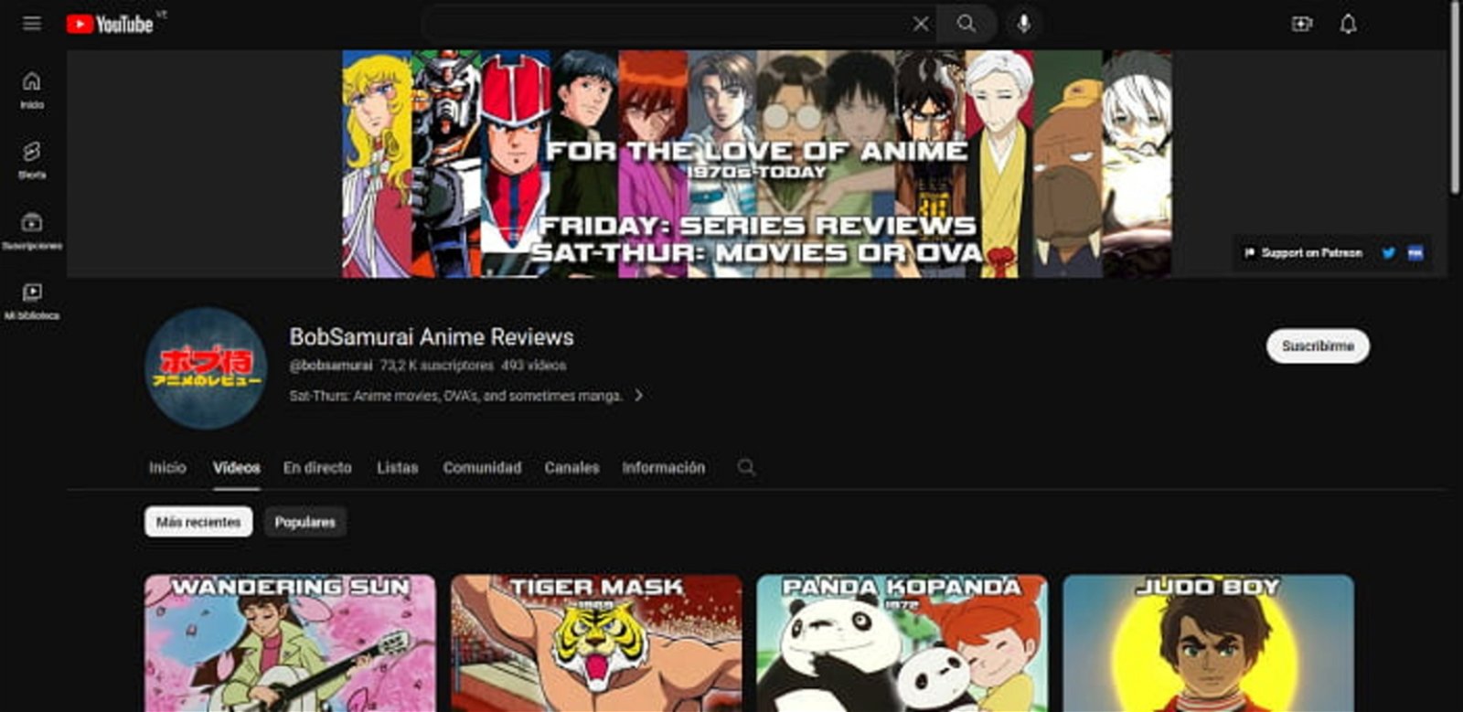 BobSamurai Anime Reviews, si bien es menos conocido, también es una muy buena opción en cuanto a canales de Youtube de anime