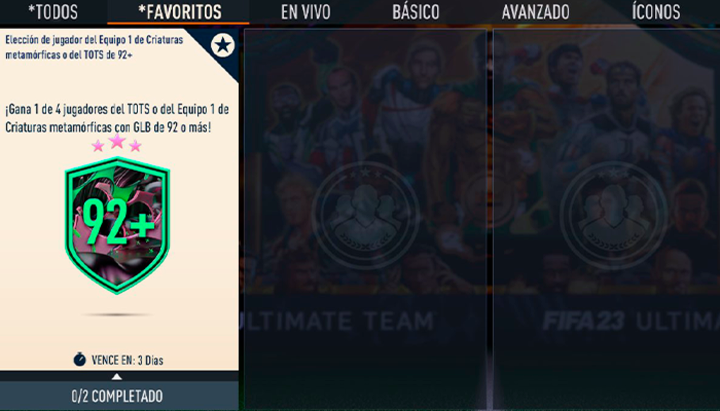 EA la lía con el SBC de Elección de Metamorfo o jugador TOTS 92+. Podría haber compensación
