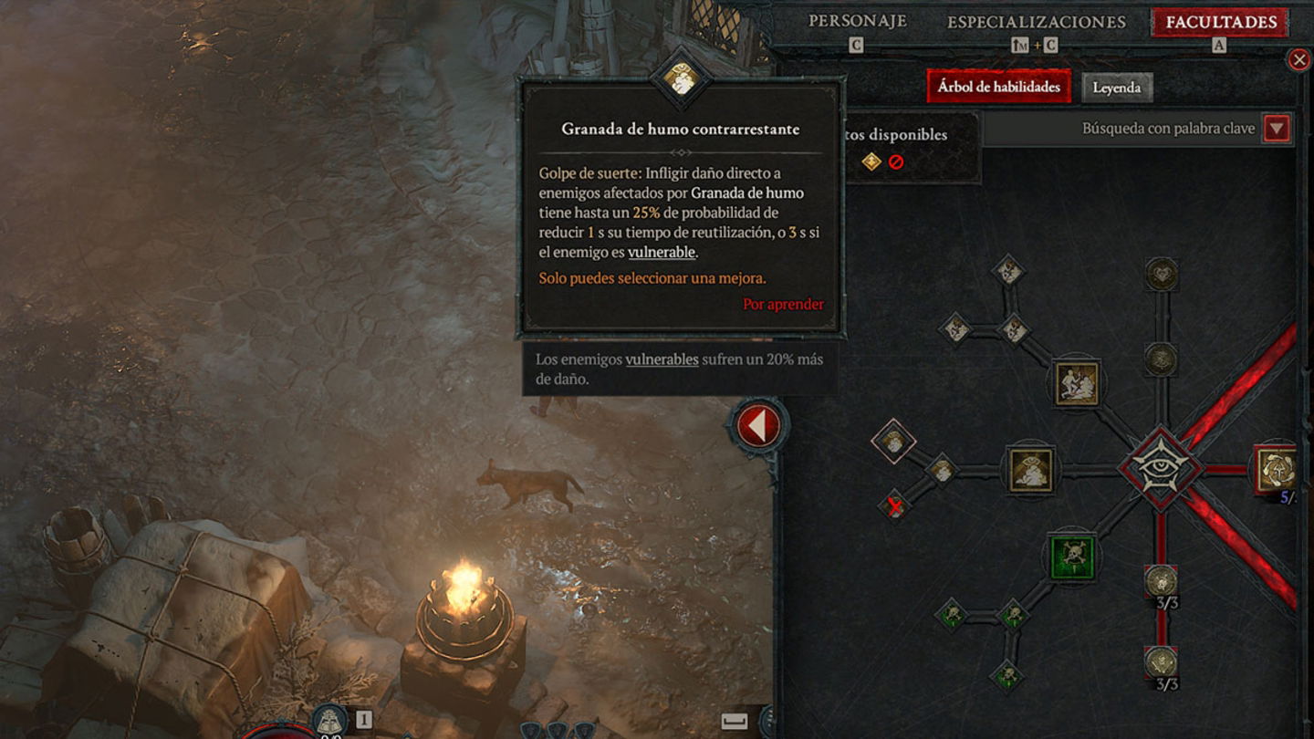 Golpe de suerte en una habilidad de Diablo IV