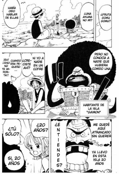 Luffy, Nami y Zoro conocen a Gaimon