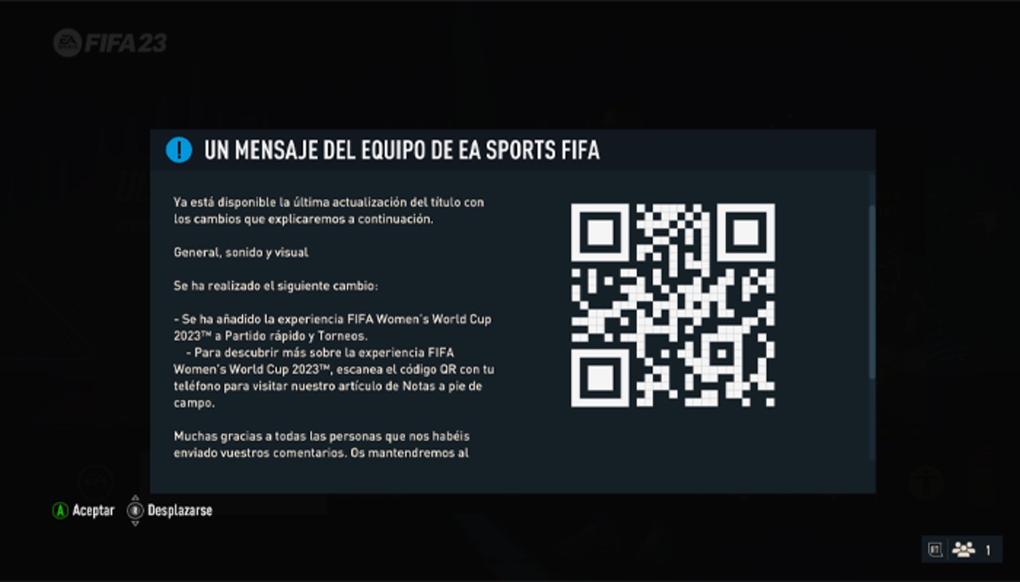 Todo sobre la última actualización de FIFA 23