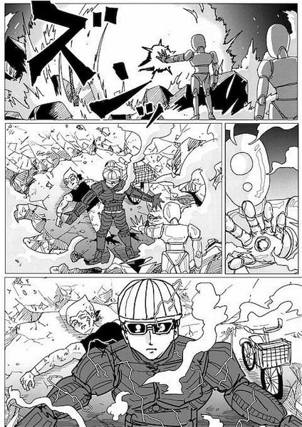 Mumen Rider ha ricevuto un enorme aumento di potenza attraverso un vestito impressionante conferitogli dagli eroi Neo.