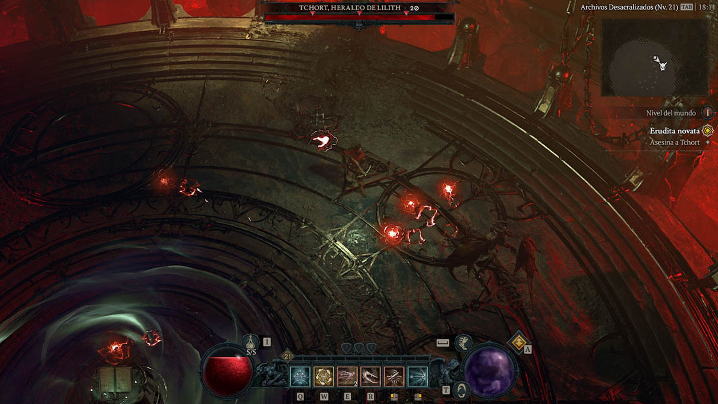 Pelea contra Tchort en Diablo IV