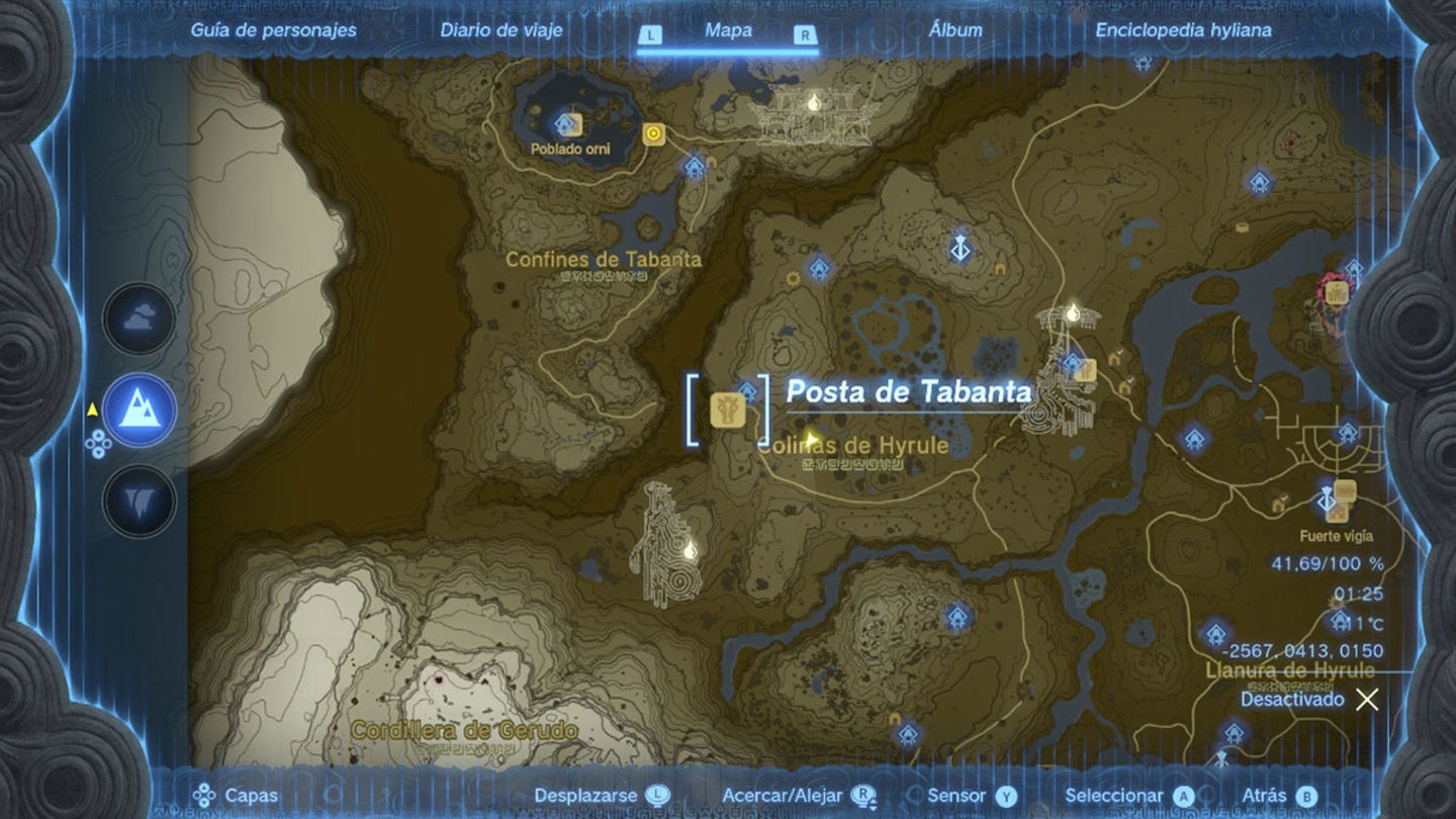 Posta de Tabanta en Zelda Tears of the Kingdom