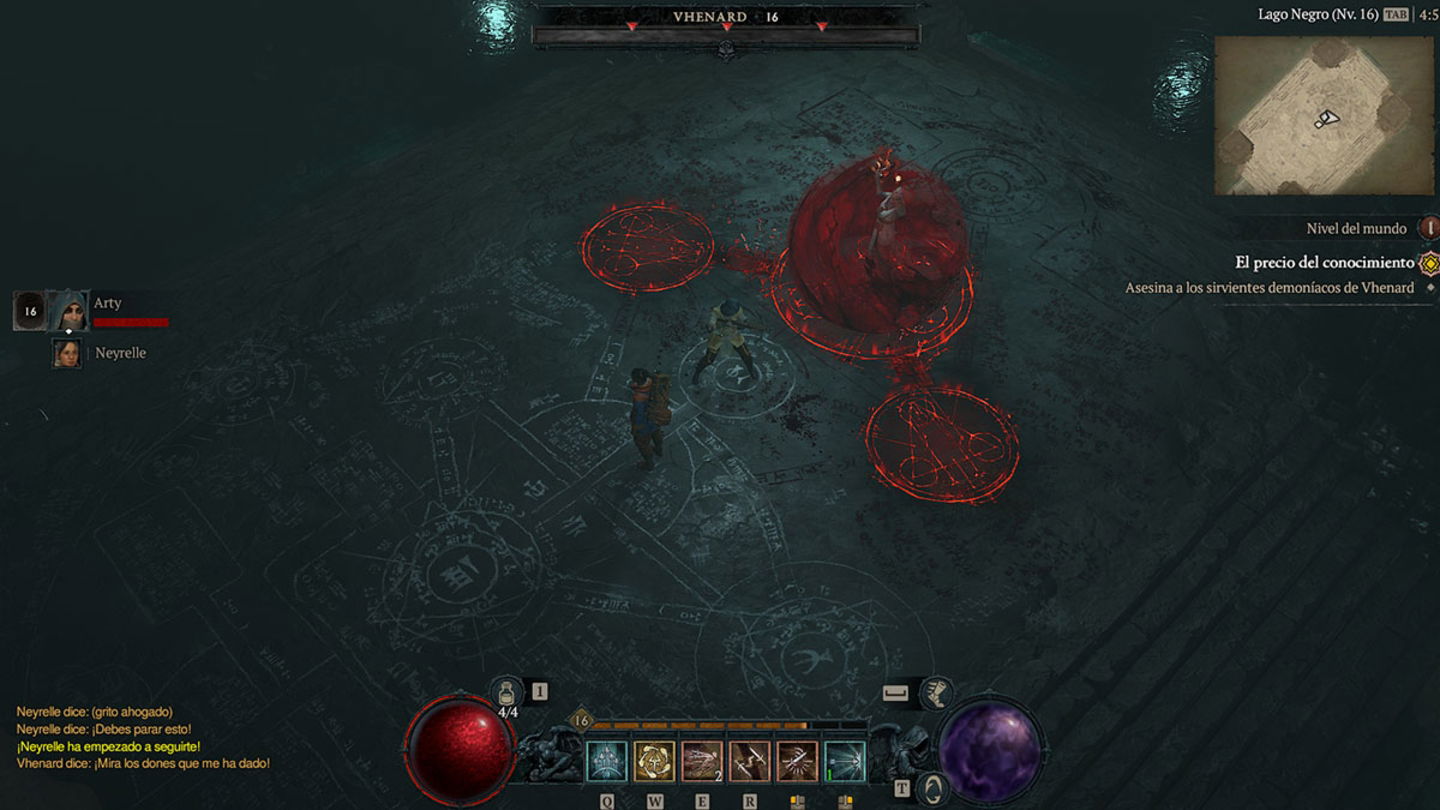 Primera fase de Vhenard en Diablo IV