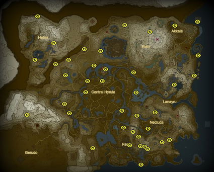 All Hinox and locations in Zelda: Tears of the Kingdom - Weebview