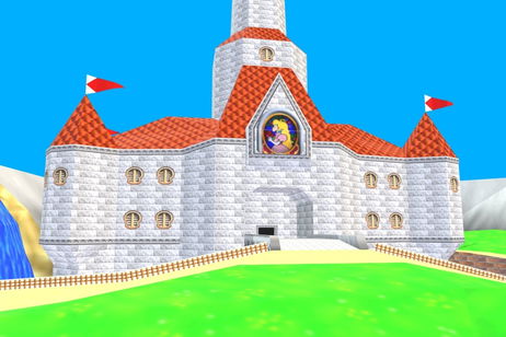 Crean una vidriera de Peach inspirada en Super Mario 64