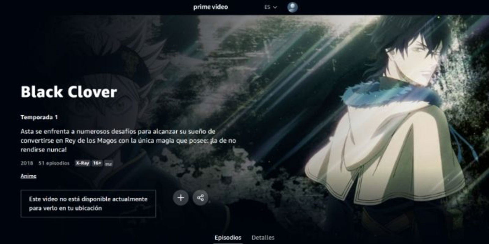 Ver Black Clover: La Espada del Rey Mago (Audio Latino) Online