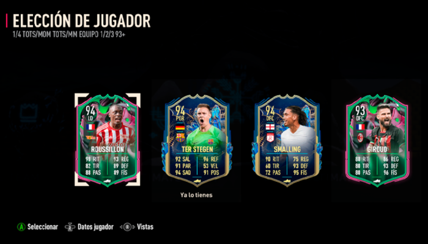 FIFA 23 Ultimate Team: ¿Merece la pena la Elección de Metamorfo o TOTS 93+?