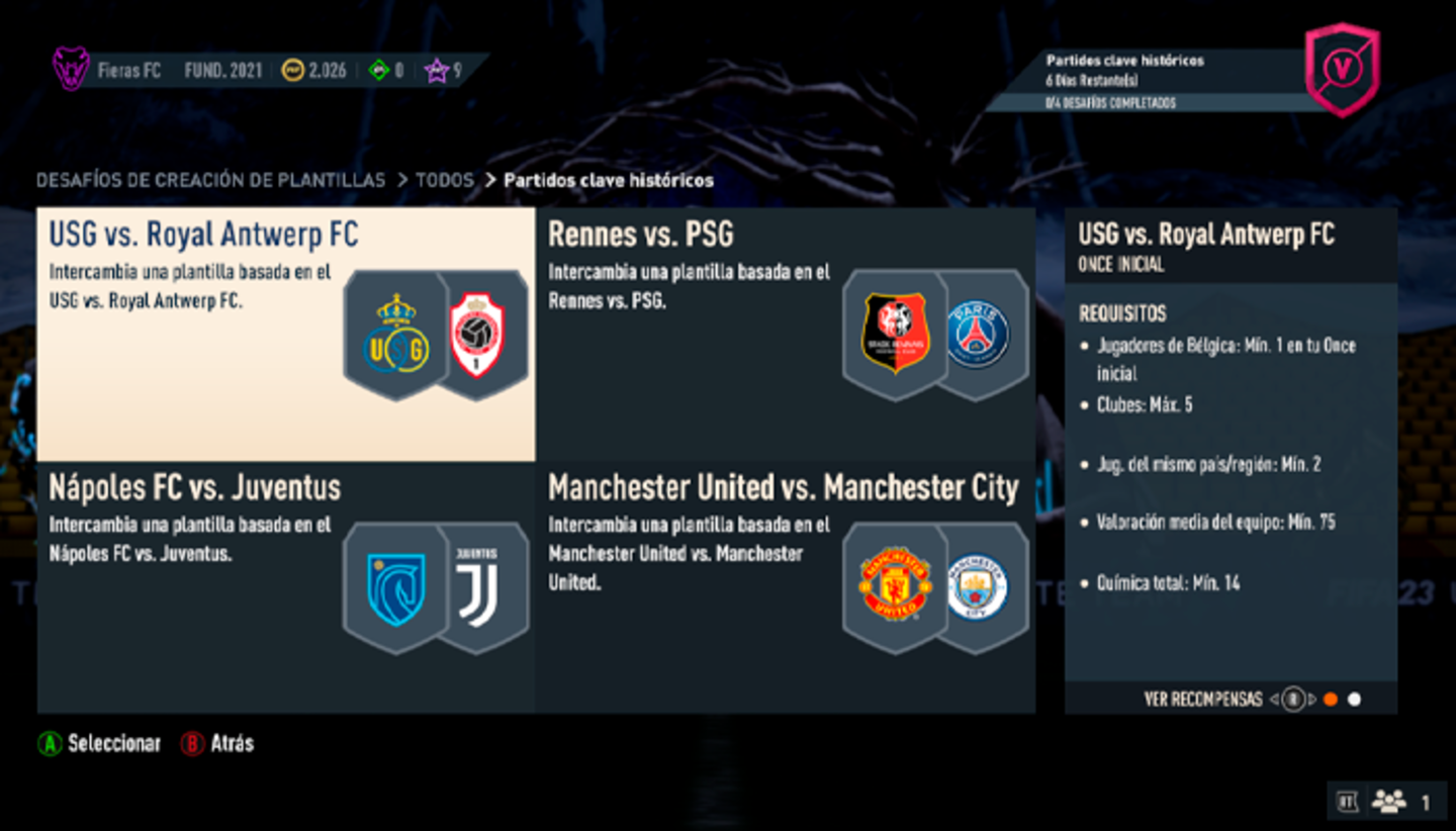 FIFA 23 Ultimate Team: cómo completar los nuevos Partidos clave históricos (06/07)