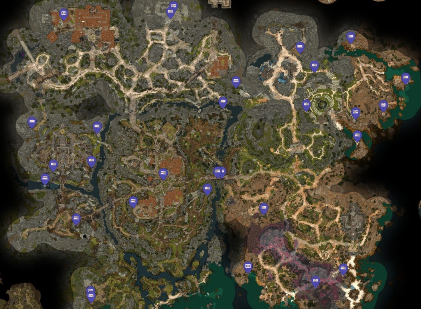 Mapa interactivo de Baldur's Gate 3 con la ubicación de todos los recursos  y secretos del juego - Baldur's Gate 3 - 3DJuegos