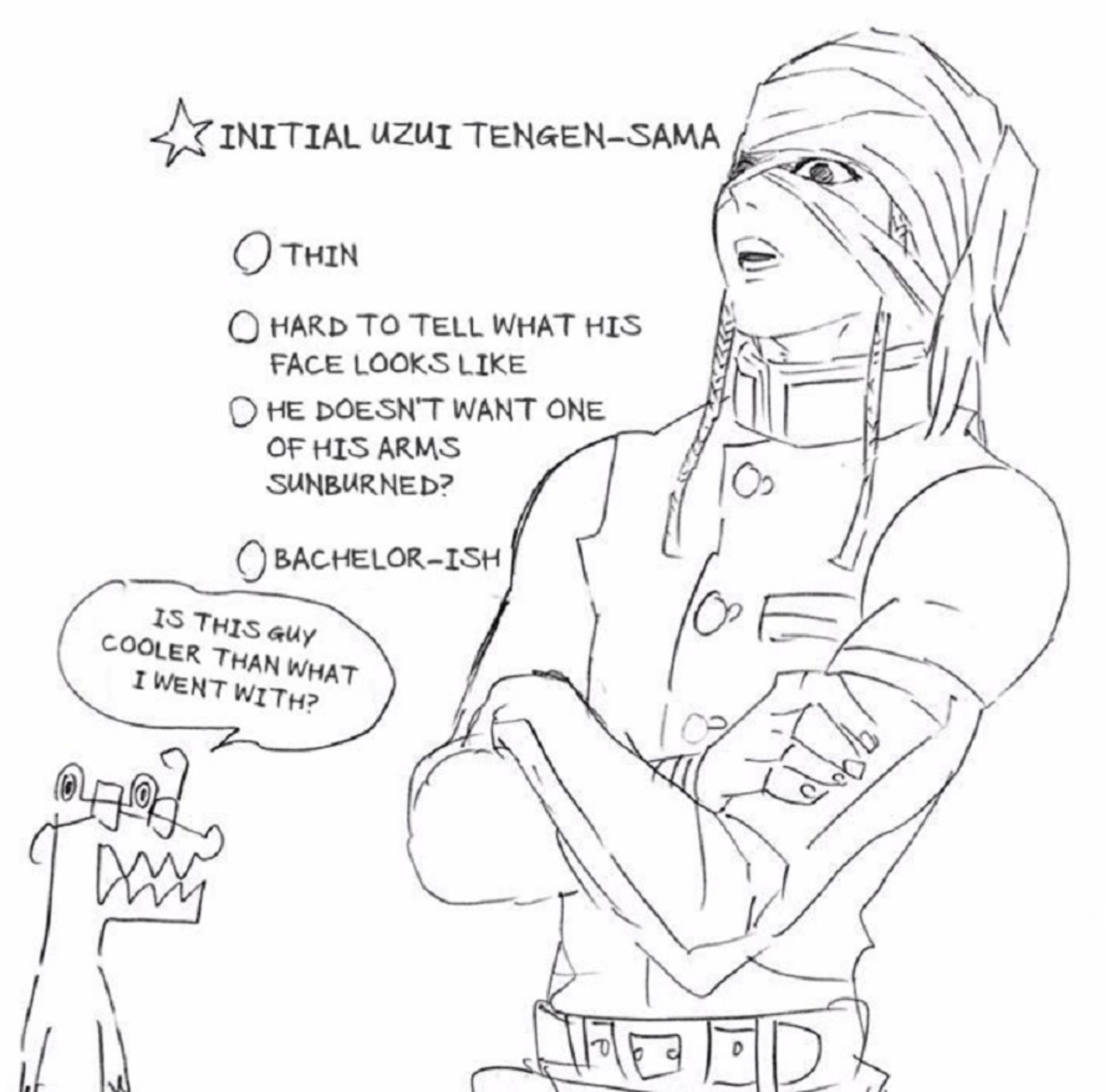 La autora de Demon Slayer compartió el curioso diseño inicial de Tengen Uzui