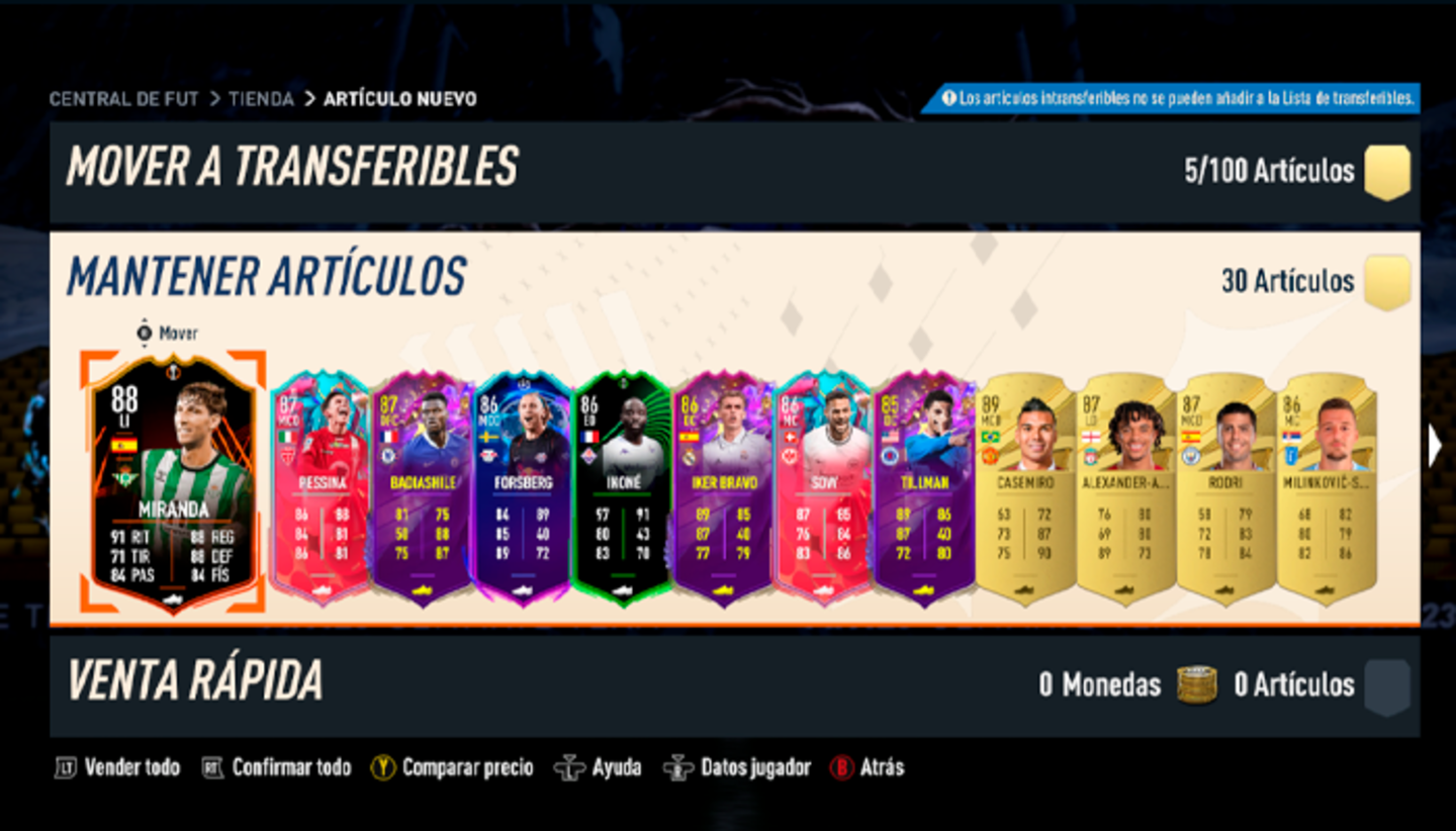 FIFA 23 Ultimate Team: ¿Merece la pena la Mejora de 84+ x30? Solución más barata