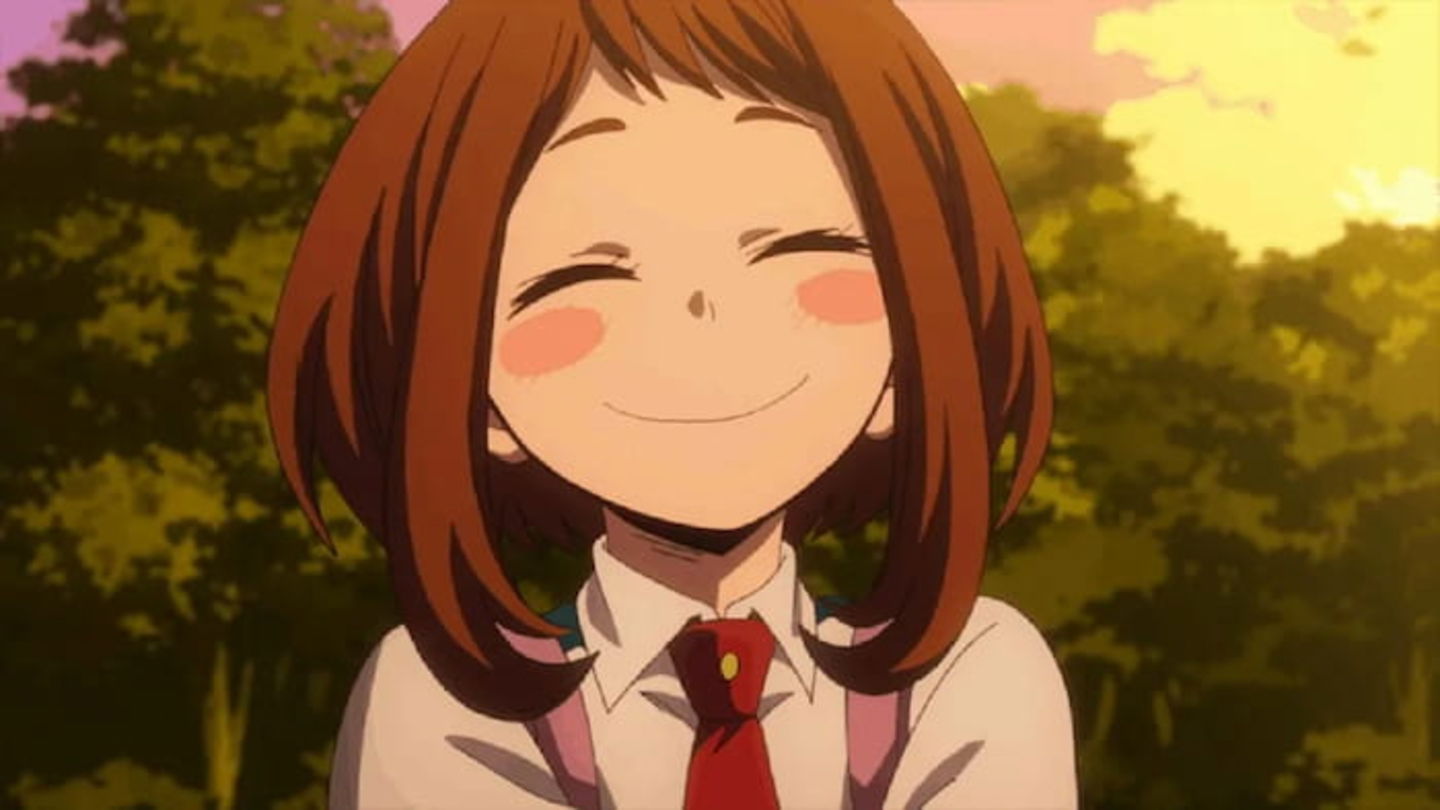 Ochako Uraraka una de las heroínas más prominentes de la Clase 1-A, con una calidad humana inigualable