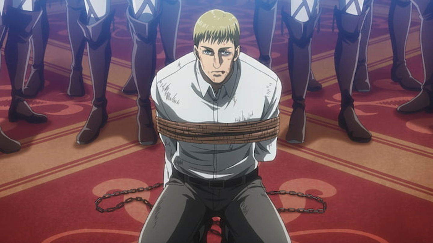 Esta tercera temporada de Shingeki no Kyojin empieza con el juicio de Erwin por sus decisiones como comandante