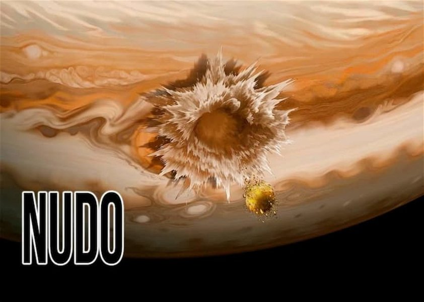 Saitama crea un gran daño en Júpiter