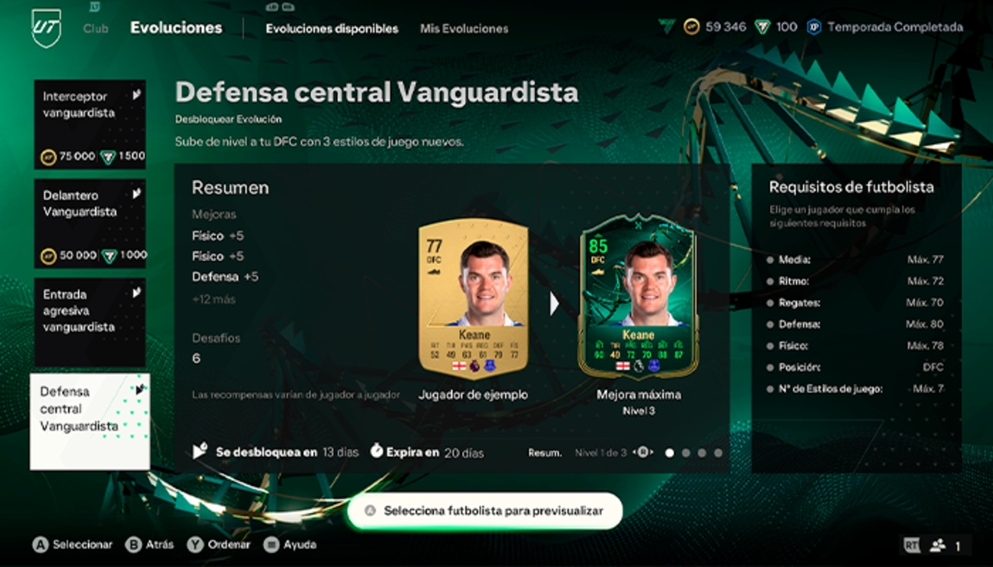 EA Sports FC 24 Ultimate Team: lo mejores jugadores para la Evolución Defensa central Vanguardista