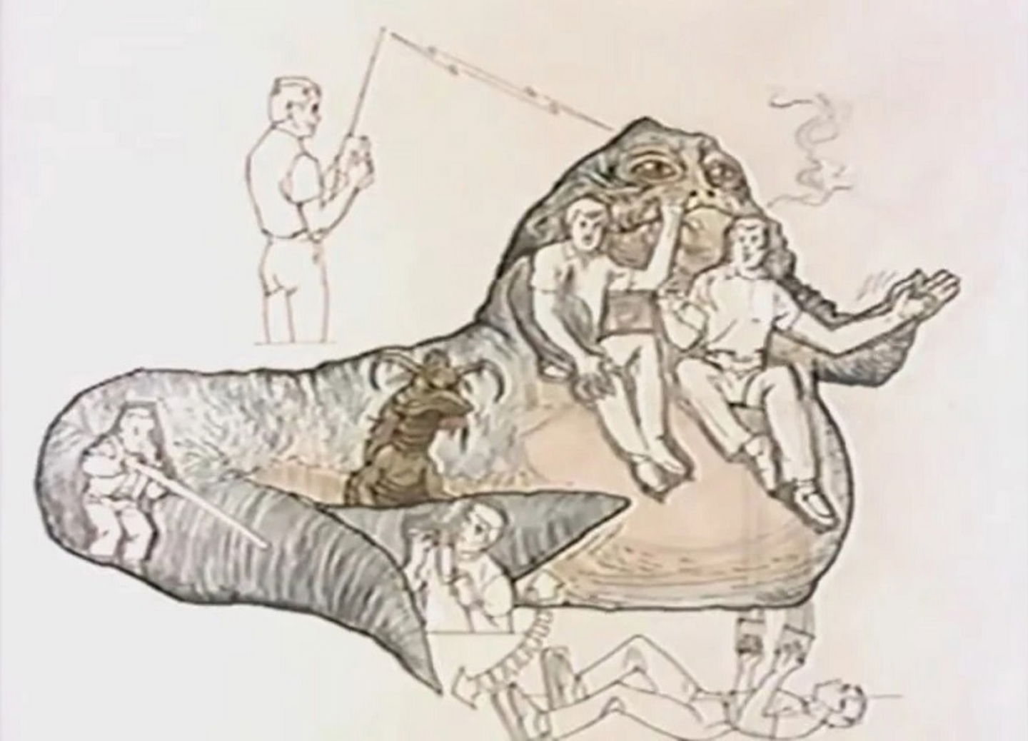 Star Wars: así dieron vida a la gigantesca marioneta de Jabba el Hutt en El Retorno del Jedi