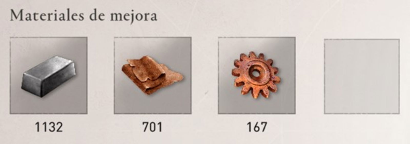 Materiales de mejora para equipamiento y herramientas