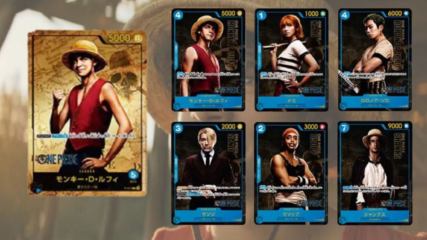 Los actores del live-action de One Piece formarán parte del juego de cartas oficial del anime